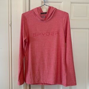 Spyder women’s M top with Hood. Coral color